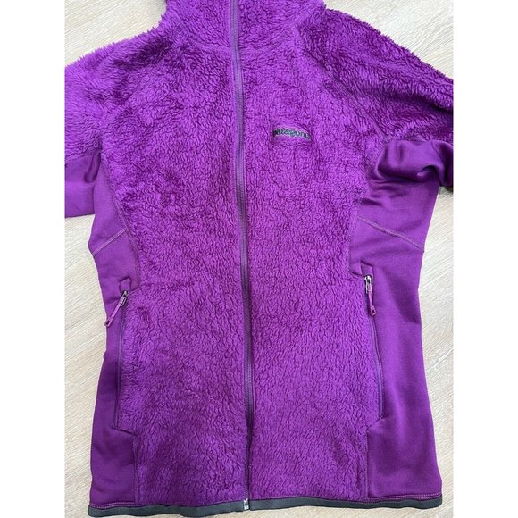 Patagonia Women'S R3 Hi-Loft Hoody Jacket Purple Sz Medium Zip Front - Picture 4 of 12